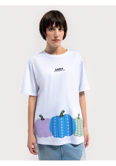 LOFT Oversize Kadın Tshirt K.kol Lf2036293 Q1.v1 Beyaz