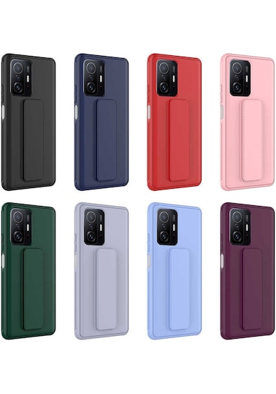 Xiaomi Mi 11t 5g Kapak Standlı El Tutacaklı Silikon Kılıf