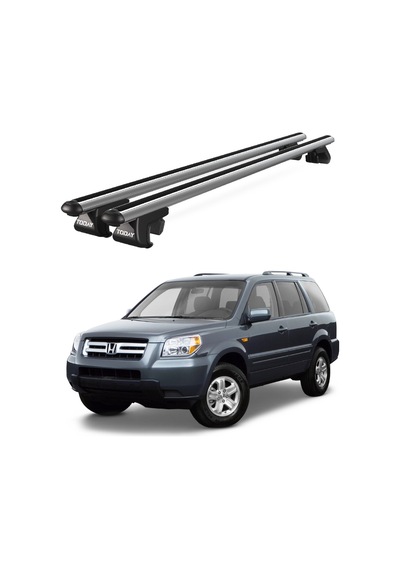 Venüs Honda Pilot 2003-2008 Uyumlu Gri Ara Atkı Port Bagaj Tavan Barı