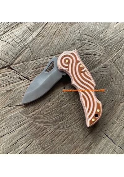 Dmr 4116n Çelik Çakı Özel Yapım Çakı Cep Çakısı Kamp Çakısı Carbon 18cm Kırmızı