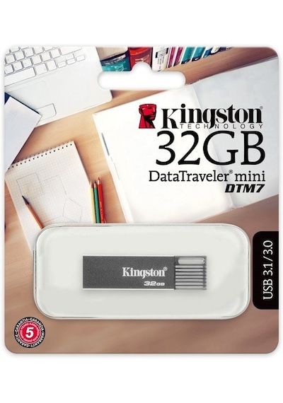 Kingston DataTraveler Mini DTM7 DTM7/32GB 32 GB Usb 3.1 Flash Bellek