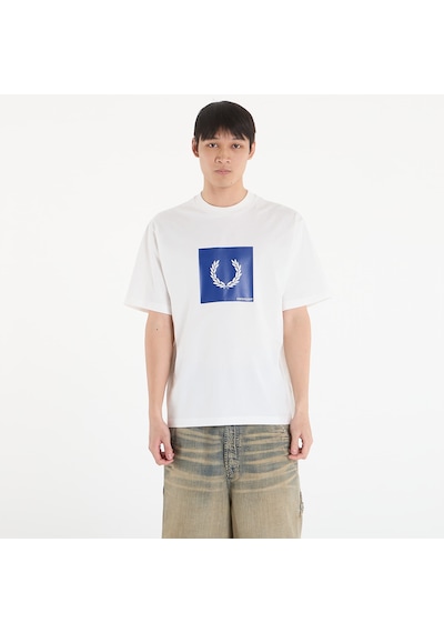 Fred Perry M2404 Box Graphic Erkek Tişört Beyaz