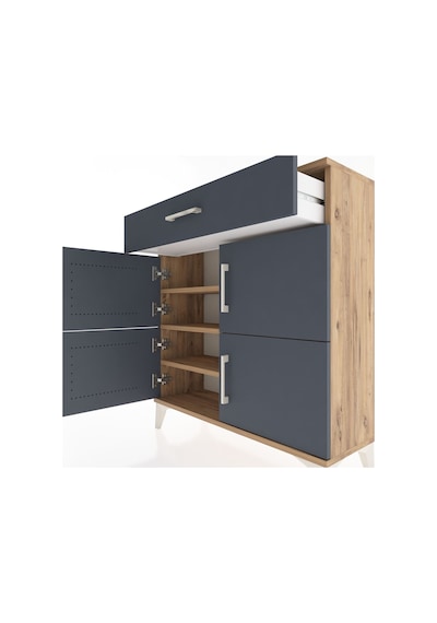Arges Şifonyer 3 Raflı Tek Çekmeceli 4 Kapaklı 88x30x96 Çam-a... Çam Arges Şifonyer 3 Raflı Tek Çekmeceli 4 Kapaklı 88x30x96 Çam-a... Çam