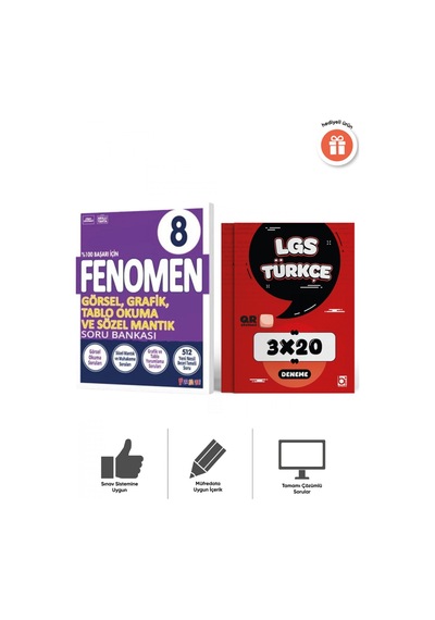 Fenomen 2027 8. Sınıf Görsel Ve Grafik Okuma Soru Bankası Ve 3x20 Deneme Bigelio Yayıncılık