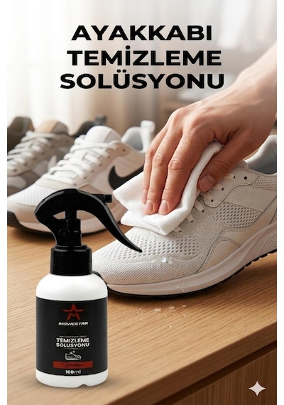 Qramed Moviestar Orthopedix Ayakkabı Ve Tekstil Temizleme Solüsyonu 100ml Çok Renkli