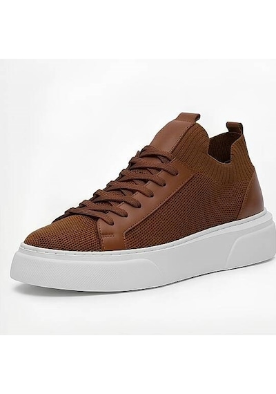 Daytex 1111-1 Erkek Full Triko Neolit Taban Sneaker Taba