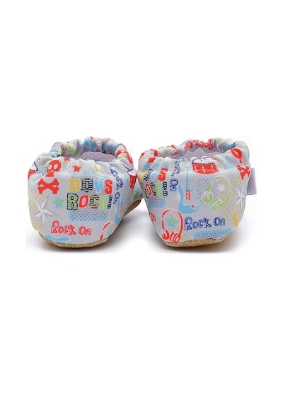 Boys Rock Kaydırmaz Taban Bebek Yazlık Patik Mavi , Ev Botu Terliği Kreş Ayakkabısı Panduf F-824 Mavi