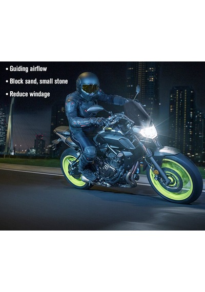 Yamaha Mt 07 Fz 07 Ön Cam Açık Füme 2018-2019-2020 Uyumlu - Siyah