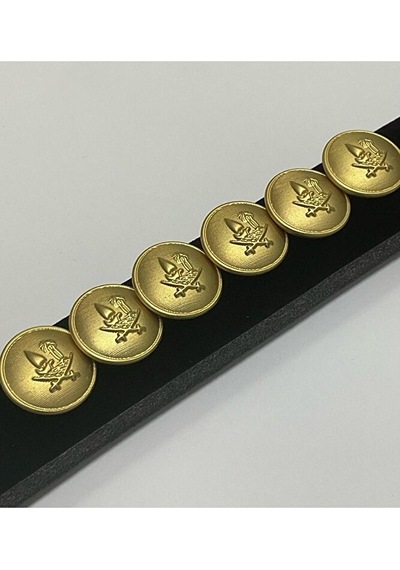 Trençkot Ceket Düğmesi / Gold/ 6 Lı Set /2,3 Cm