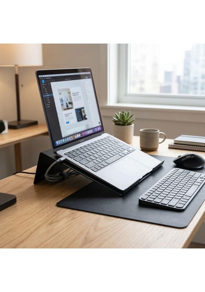 Lexroo Metal Laptop Standı Macbook Uyumlu Laptop Standı Dizüstü Bilgisayar Yükseltici Stand Notebook