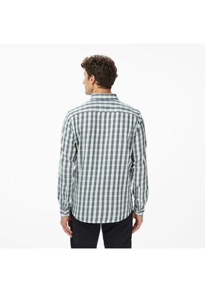 Nautica Erkek Yeşil Kareli Classic Fit Gömlek Desenli W57417t Yeşil