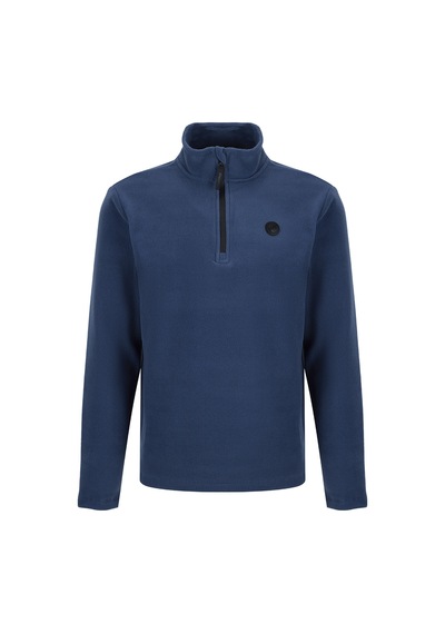Discovery Expedition D5wm-swt3300 Mavi Fermuarlı Basic Erkek Polar Sweatshırt İndigo
