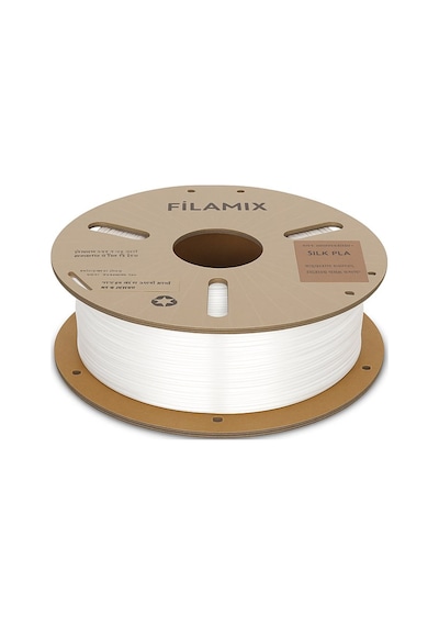 Filamix Silk Pla Beyaz 1kg İpeksi Parlaklık - Urhanshop Gönderimli