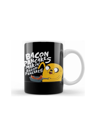 Adventure Time Bacon Pancakes Kupa Bardak Porselen No27954 Karışık