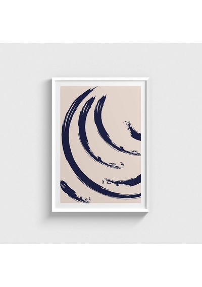 Brush 2 Tablo Çerçeveli Poster Duvar Dekorasyonu Beyaz Çerçeveli Tablo Beyaz Çerçeveli Tablo Dn11d190beyaz