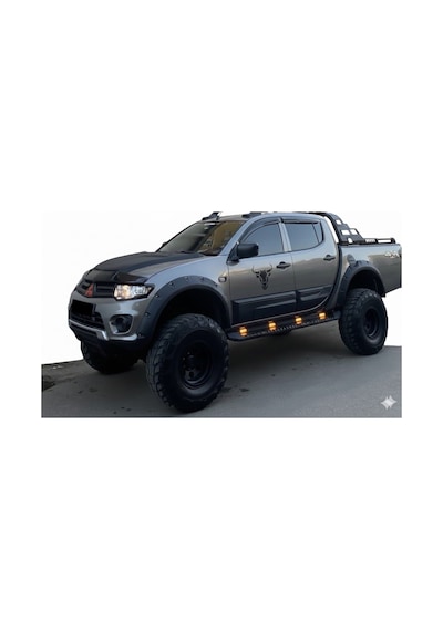 2007-2014 Mitsubishi L200 Kapı Gövde Kaplama Koruma Kabartma Mat Siyah