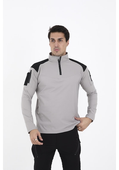 Camp Scoutland Camp137 Outdoor Tactical Su iticili Erkek Taş Taktik Sweatshirt Taş