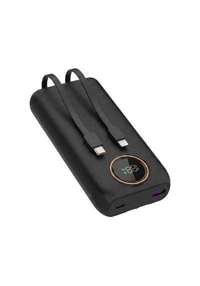Snapron Snp-3013 22.5w Pd 20.000mah Dahili Kablolu Ve Hızlı Şarjlı Powerbank siyah