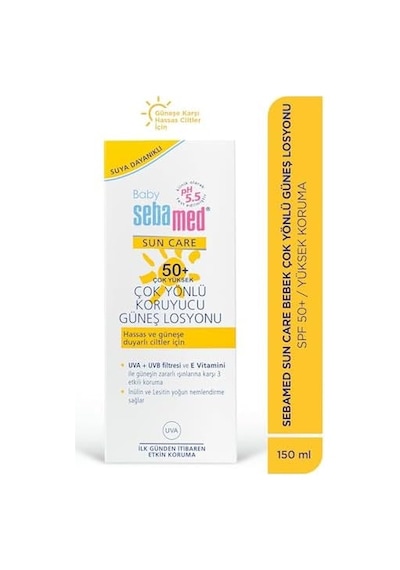 Baby Spf 50+ Uva - Uvb Filtresi Ve E Vitamini Etkili Çok Yönlü Koruyucu Çocuk Güneş Losyonu 150 Ml