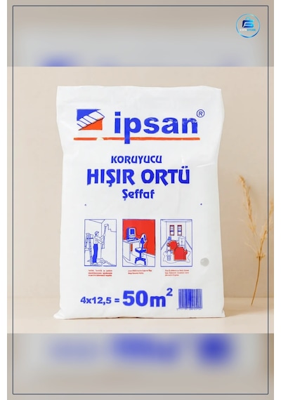 Şeffaf Koruyucu Hışır Örtü M² Mobilya Koltuk Tadilat Boya Zemin K