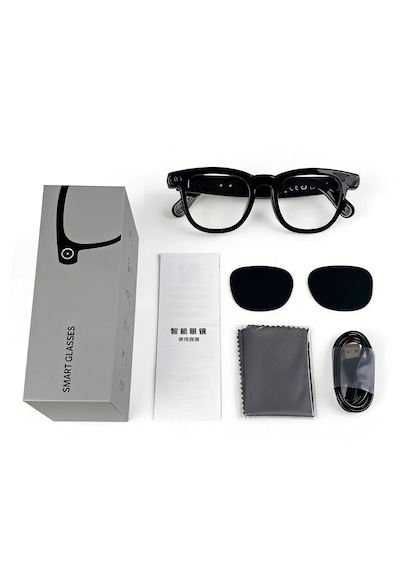 Cy03 Akıllı Kamera Ve Sesli Bluetooth Gözlük Wi-fi / Bt Bağlantılı, Kamera & Ses Kayıtlı Smart Glasses