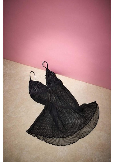 Defacto Dantel Detaylı Babydoll-fall İn Love D6443ax24wnbk81 Siyah