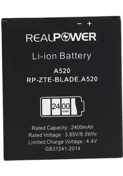 Realpower Zte Uyumlu Blade A520 Batarya 2400mah