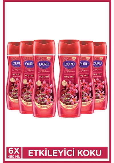 Lux Perfumes Jasmin Amber Vegan Duş Jeli 6x450 ML Diğer