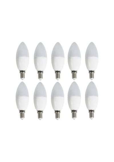 7 W Buji Led Ampül E14 -ince E14 Duy-avize Ampülü-3000k Günışığı 6 Adet
