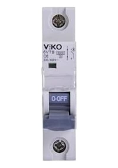 6vtb-1c06 Otomatik Sigorta 6ka C Tipi 1 Kutup 06a
