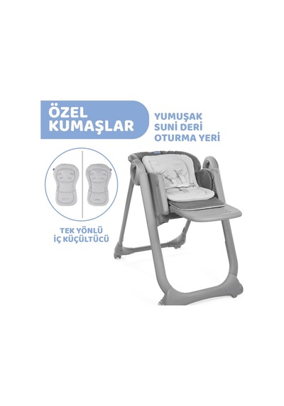 Polly Magic Mama Sandalyesi & Ana Kucağı Beslenme Seti Hediyeli