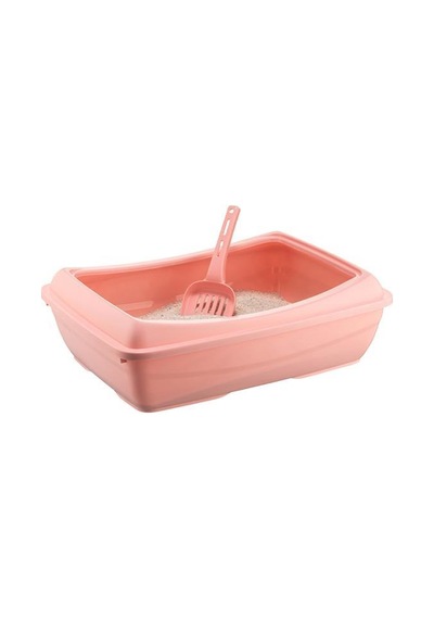 Omnipazar Sy-5081 Küçük Açık Evcil Hayvan Kedi Tuvaleti Pembe