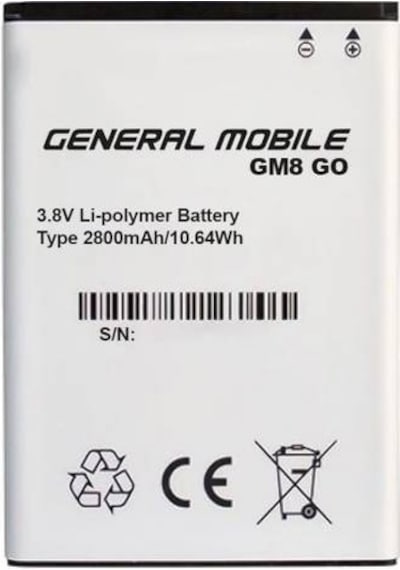 General Mobile Gm 6 Ds / Gm 8 Go / Gm 9 Go 3500 Mah Batarya