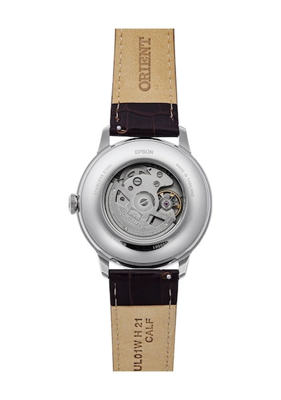 Orient Ra-ak0807r30b Kurmalı Otomatik Deri Kahverengi Bordo Kadran 42 Mm Erkek Kol Saati Gri