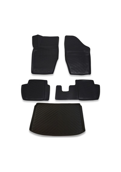 Citroen C4 Hb 2006-2010 Paspas Ve Bagaj Havuzu Seti Siyah