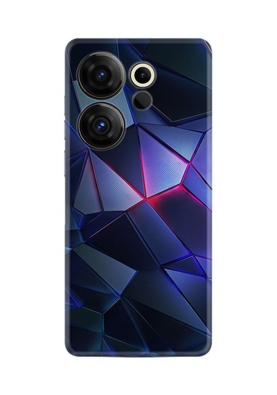 Tecno Camon 20 Premier 5g Kılıf Desenli Silikon Platinium Series Üçgenler 2 1872