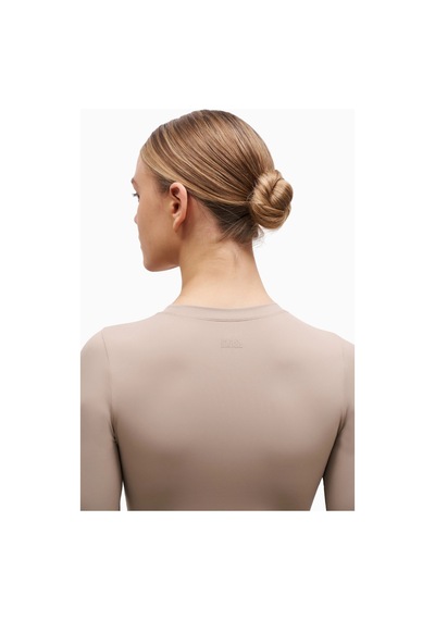 Because Of Alice Base Sculpting Long Sleeve Top Uzun Kollu Şekillendirici Kadın Üst Bej