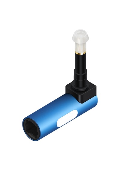 Dijital Ses Bağlantısı İçin 3.5mm Mini Fiber Adaptörlü 90 Derece Optik Ses Kablosu