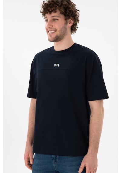 U.S. Polo Assn. Erkek Comfort Fit Bisiklet Yaka Lacivert Tişört 50306017-VR033