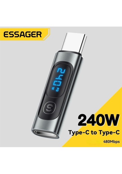 Essager Type-c To Type-c 240w Hızlı Adaptör Çevirici Dijital