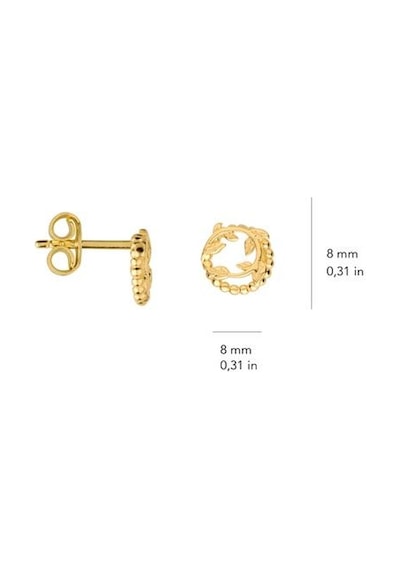 Goldkupe 14 Ayar Altın Yapraklı Küpe 1,20 Gr-2187
