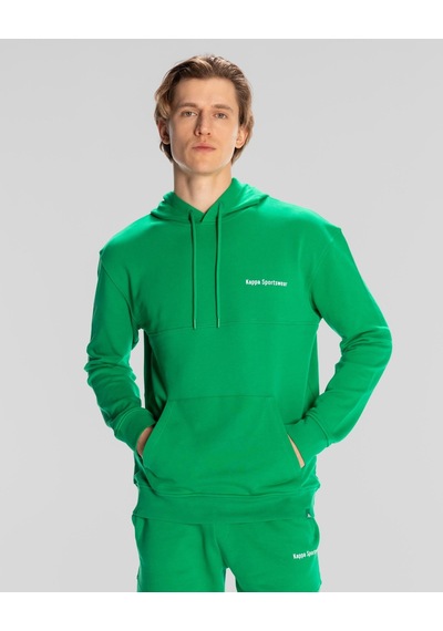 Kappa Authentic Theo Erkek Regular Fit Hoodie-5405 Yeşil