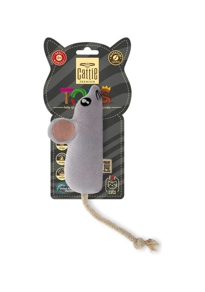 Matatabi İçerikli Kedi Oyuncağı Peluş Fare 11 Cm
