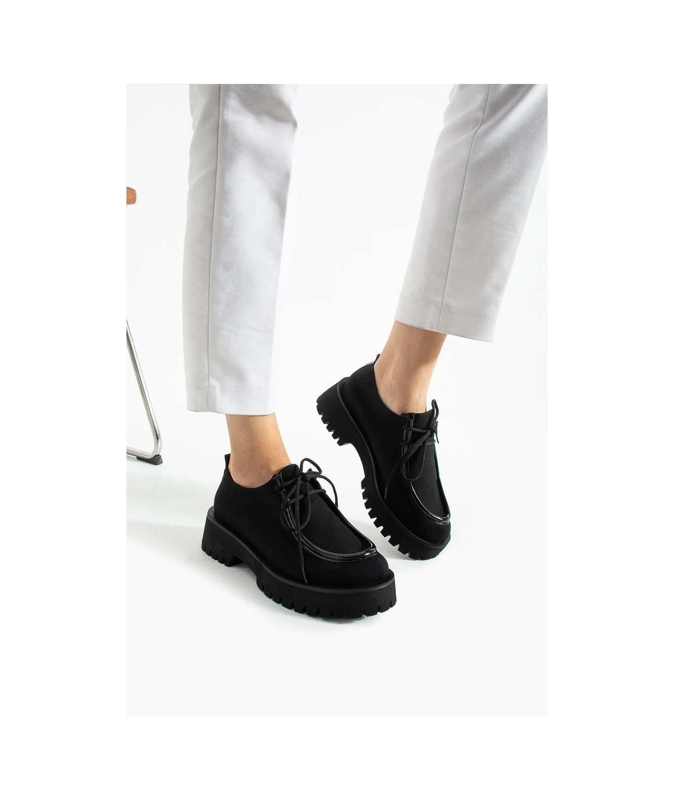 Kadın Yüksek Taban Loafer Arden - Siyah Siyah