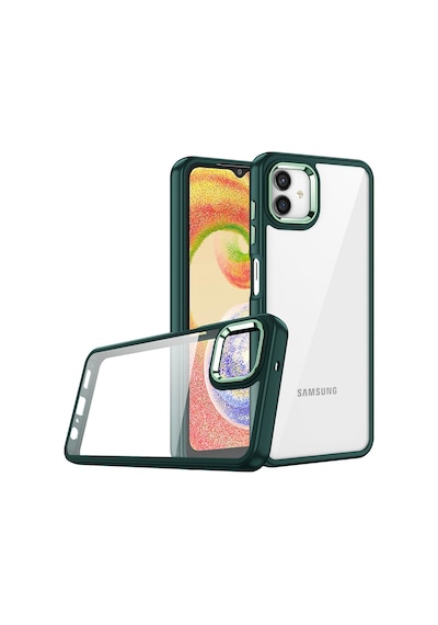 Zore Galaxy Uyumlu A04e Kılıf Flora Kapak - Yeşil Yeşil