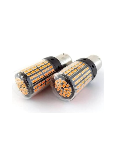 Turuncu Led Sinyal Ampülü 144 Led 93 P21w Yüksek Kalite Premium Ürün Standart