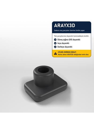Arayx3d Honda Civic Fd6 2006-2011 Uyumlu Kaput Açma Kolu Kaput Çekme Aparatı Siyah