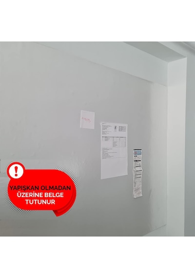 Kağıt Tahta 120x150 Cm Beyaz,1 Alana 1 Hediye, Akıllı Kağıt, Yazı Tahtası Genel