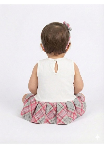 Xo Kids Kız Çocuk Elbise 6-36 Ay 4102 Gri