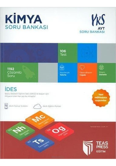 İDES AYT Kimya Soru Bankası- Teas Press Eğitim
